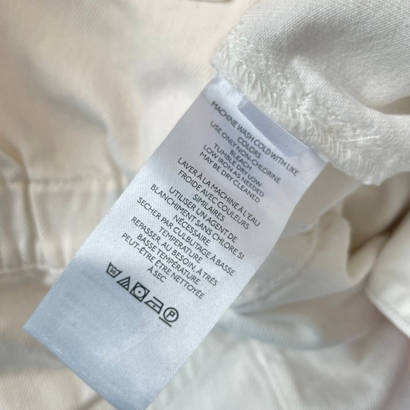 Free People We The Free Marci Jumpsuit Size Large Optic White Cotton Denim - Picture 14 of 15